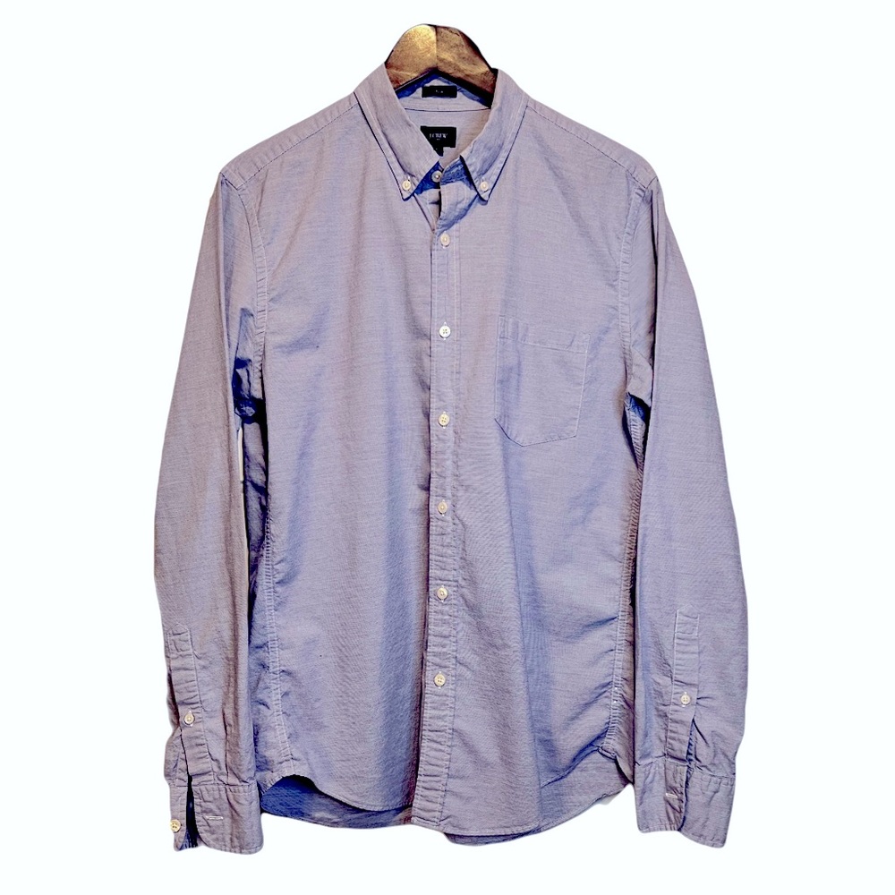 J.Crew Factory Slim Fit Button Down Dress Shirt Men’s Large Light Blue Cotton